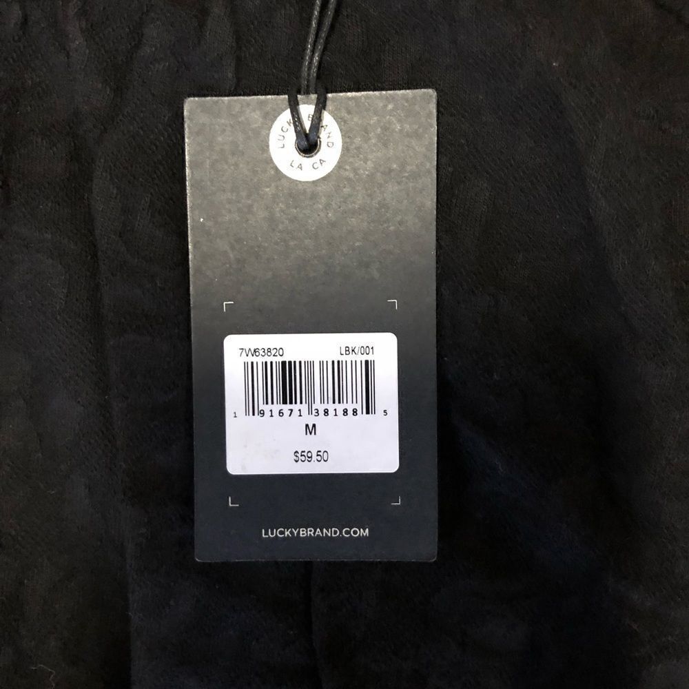 Lucky Brand Jacquard Cold Shoulder Top - Picture 7 of 8